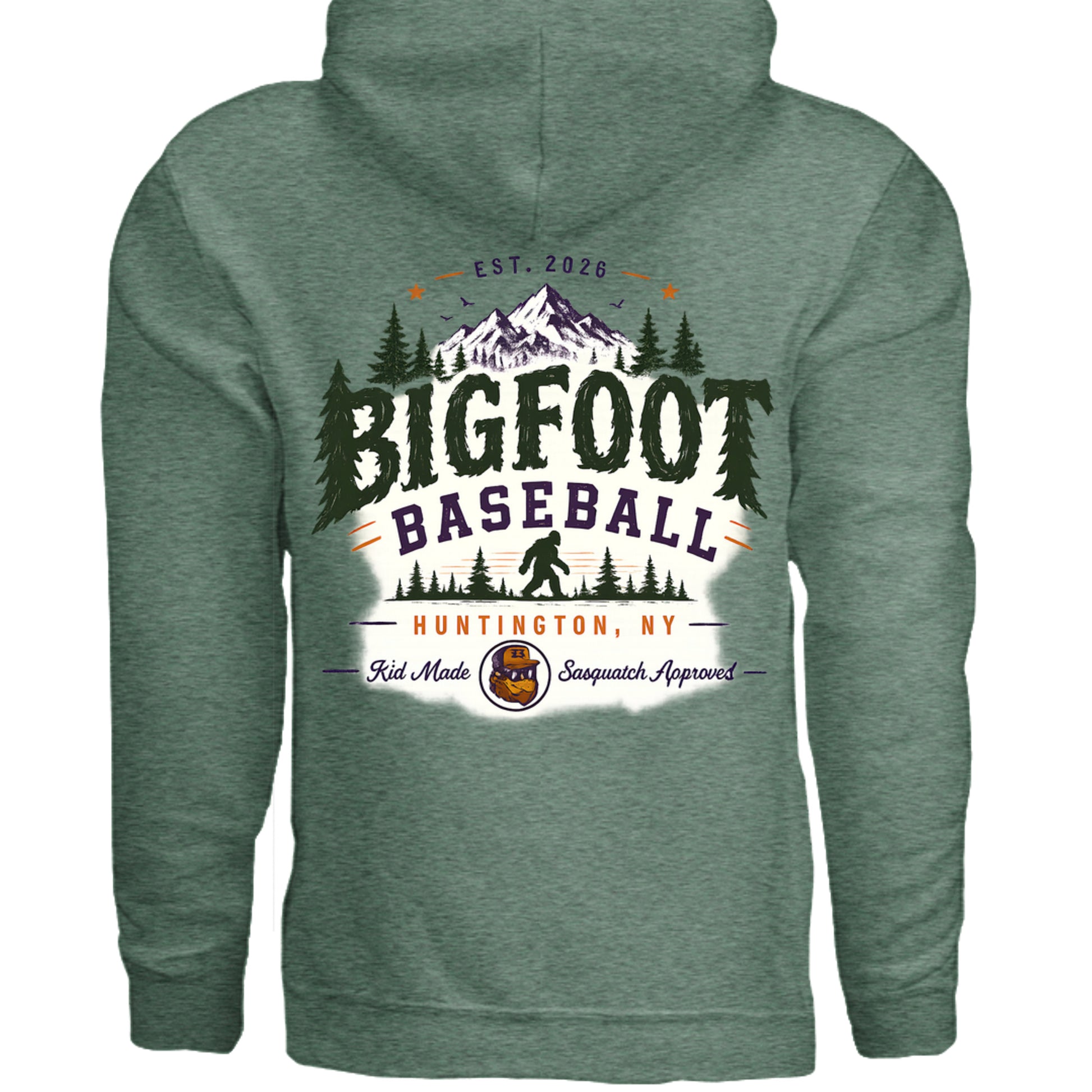 Heather Sport Dark Green - G185 - BACK