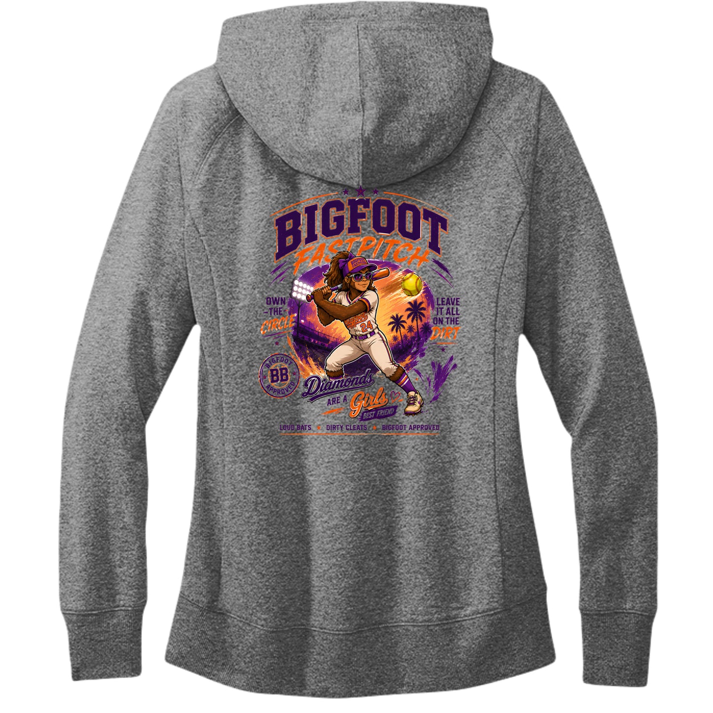Light Heather Grey - DT8101 - BACK