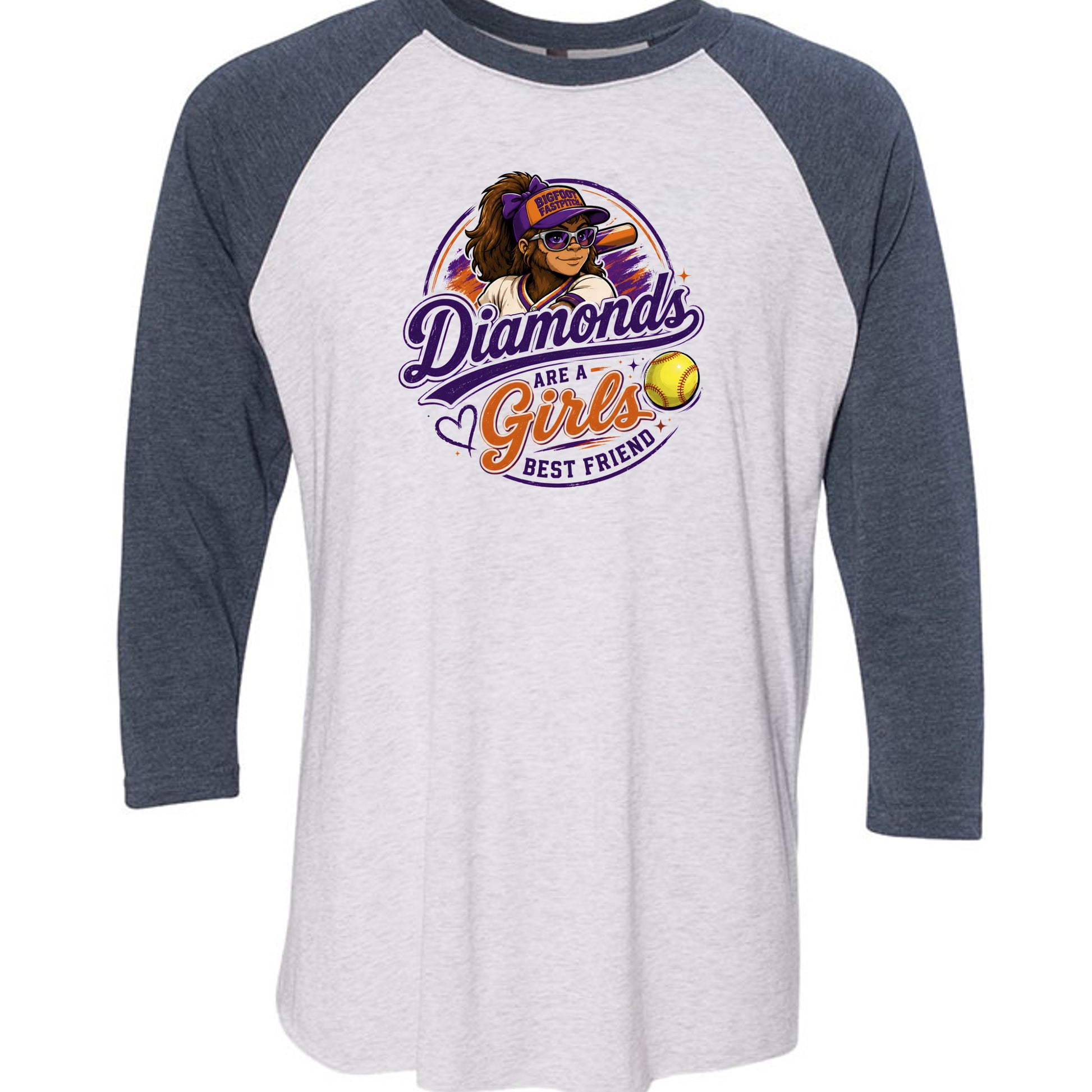 Indigo / Heather White - 6051 - FRONT