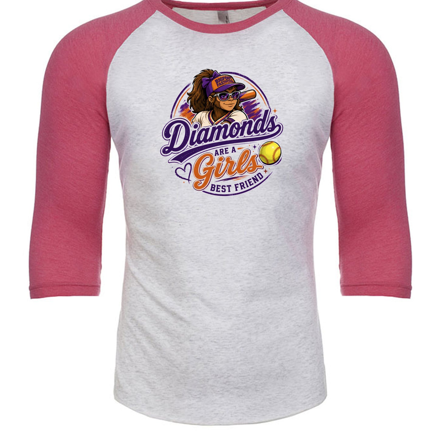 Vintage Pink/ Heather White - 6051 - FRONT