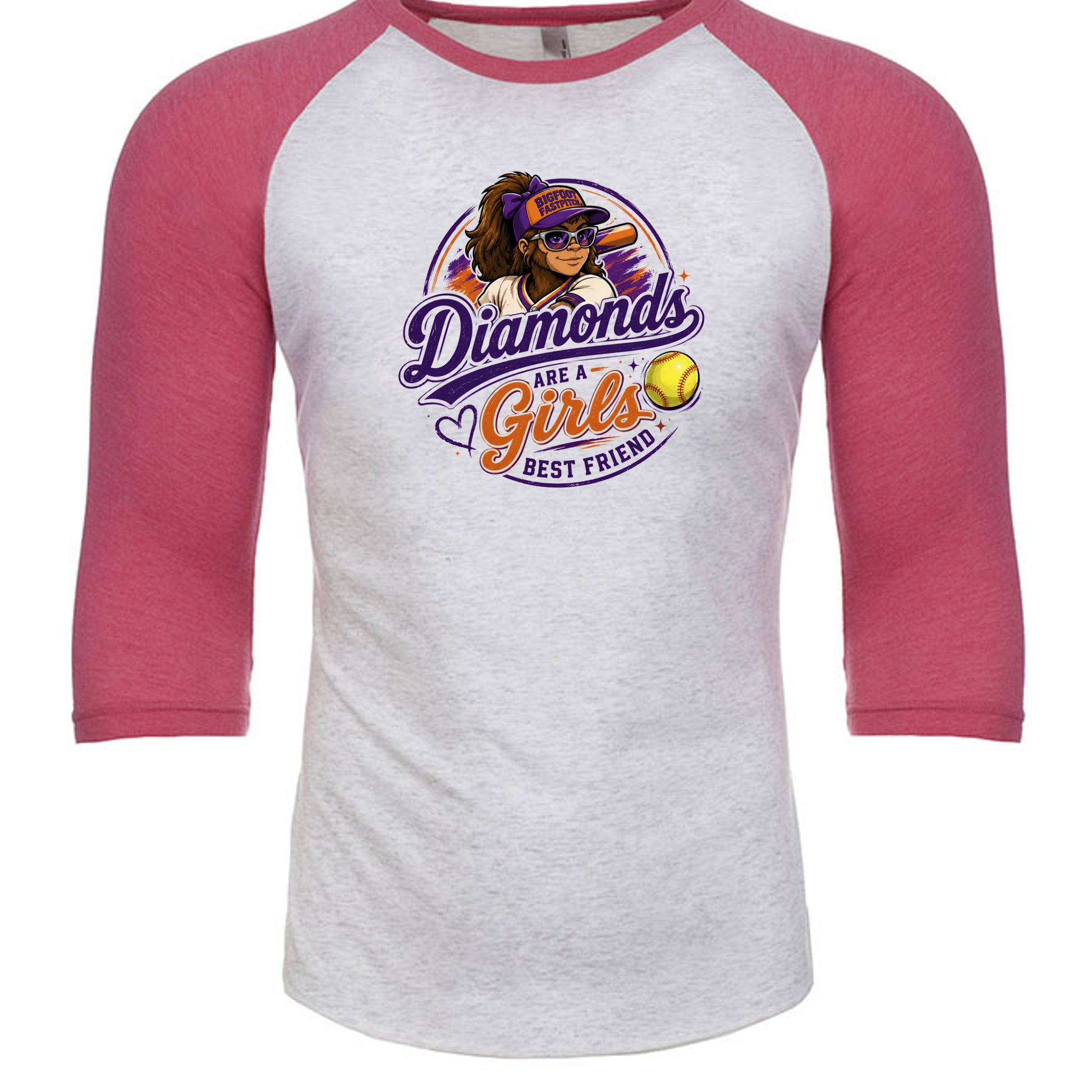 Vintage Pink/ Heather White - 6051 - FRONT