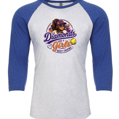 Vintage Royal/ Heather White - 6051 - FRONT